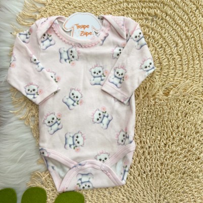  Conj. Body Ursinha Polar e Calça - Rosa